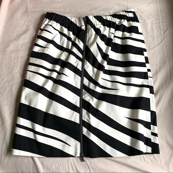 Club Monaco Dresses & Skirts - Club Monaco Zebra Front Zipper Skirt Sz 0